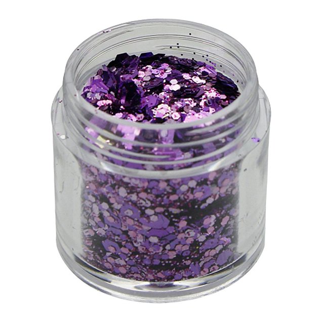 5g Chunky Festival Eye Nail Glitters Lentejuelas Polvo de polvo para Nail Art Púrpura Yuyangstore Chunky Festival Glitters