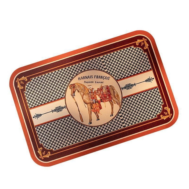 Alfombrilla retro para comida de mil pájaros, impermeable, a prueba de aceite, aislante térmico, antideslizante, resistente al calor, para mesa de casa
