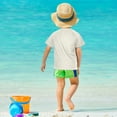 thumbnail image 4 of FORMRS Boys Rash Guard Short Sleeves Swim Shirt Quick Dry UPF 50+ Sun Protection, Sizes 3-12T, Green Mountain Pattern, 4 of 6
