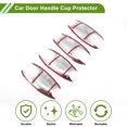 thumbnail image 5 of Unique Bargains Car Door Handle Cup Protector for BMW X3 2018-2022 Chrome Silver Tone ABS 4 Pcs, 5 of 6
