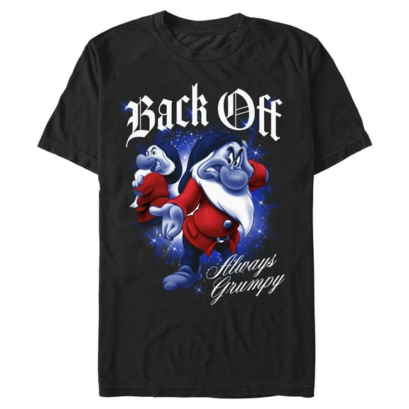 Mens Snow White and the Seven Dwarfs Always Grumpy Back Off T Shirt