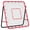 Red, variant on DSstyles Adjustable Heavy Duty Soccer Rebounder Net – 4x4Ft Rust Resistant Iron Frame – Portable Football, Baseball, Volleyball, Softball Trainer for Passing, Filming, Ball Control