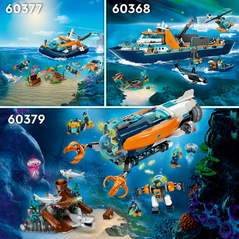 Lego City Le Bateau D'exploration Sous-marine - 60377