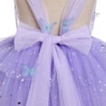 thumbnail image 6 of IBTOM CASTLE Toddler Girls Butterfly Birthday Dress Rainbow Tulle Formal Wedding Party Ruffle Tutu Dresses Photo Shoot 2-3 Years Purple, 6 of 8
