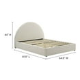 thumbnail image 2 of Modway Lit Plateforme Complet Rond Arqué en Tissu Rembourré, 2 of 10