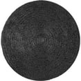 thumbnail image 2 of Handmade Braided Natural Pure Black Jute Round Rugs Size 10 x 10 Feet Round, 2 of 3