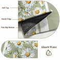 thumbnail image 6 of Sage Green Daisy Area Rug 4x6 FT, Non Slip Kids Room Carpet, Farmhouse Floral Green Striped Washable Soft Floor Carpet Non-Shedding Throw Rug for Dorm Kitchen Study Room Home Office Bedside, 6 of 9