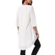 thumbnail image 3 of INSPIRAR CHIC Blusa de Chifón Asimétrica de Cuello Redondo para Mujeres con Mangas de Volante de 3/4, Alta y Baja, Blanca, 3XL, 3 of 5