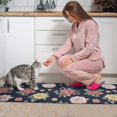 thumbnail image 3 of Pioneer Flower Floral Print Pattern Kitchen Rugs Sets Of 2, Anti Fatigue Non Slip Washable Floor Mats for Kitchen Sink Laundry, 17X30 Inch + 17X47 Inch, 3 of 6