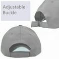 thumbnail image 3 of Glory Max Plain Solid Baseball Cap Sun Visor Adjustable Ball Hat Gray, 3 of 5