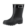 thumbnail image 2 of Willtoo Rain Boots for Women Lined Warm Waterproof Ankle Boots Anti-Slip Mud Shoes Thick Sole Wearable Water Shoes Rubber Outdoor Car Wash Shoes, 2 of 4