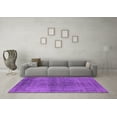 thumbnail image 3 of Ahgly Company Indoor Round Oriental Purple Industrial Area Rugs, 4' Round, 3 of 4
