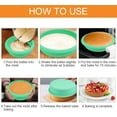 thumbnail image 5 of BUZIFU 3 Pcs Silicone Cake Moulds, Round Cake Pan Set Non-Stick Baking Molds Bakeware Tray Round Baking Pan Baking Tins Cake Mould for Birthday Party, Wedding, Anniversary (20CM,15CM, 8CM), 5 of 7