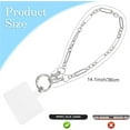 thumbnail image 3 of Wristlet for Phone,Bexikou Metal Phone Lanyard,Phone Wrist Strap Universal Phone Chain Strap for Women Shopping Traveling Party Silver, 3 of 8