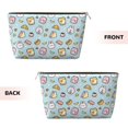 thumbnail image 2 of Picia Rabbit Burger Coffee Printed Leather Travel Toiletry Bag,Cosmetic Organizer, Makeup Travel Bag, Durable Travel Pouch, Compact Toiletry Bag, Travel Accessories, 2 of 6
