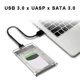 thumbnail image 4 of Estuche de Disco Duro Gris Transparente para Caja 2,5 Pulgadas SATA una USB 3.0 Tipo-C 3.1 Externo, 4 of 5