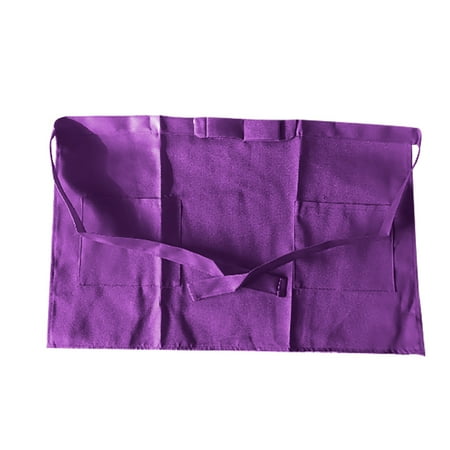 

JNGSA Various Colors Of Short Waist Bow Apron Waiter Apron Kitchen Clearance