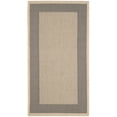 thumbnail image 3 of Safavieh Courtyard Justine Bordered Indoor/Outdoor Area Rug, Gray/Cream, 2'7" x 5', 3 of 15