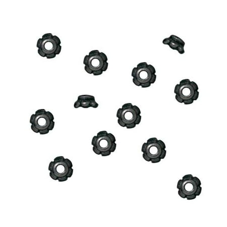 Antique Pewter Scallops - Black Finish Pewter 'Scalloped' Bead Caps 3.5mm (12)