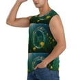 thumbnail image 3 of Haiem Men's Jelly Fish Print Tank Tops Summer Sleeveless Cut Off Workout T-Shirts Fitness Vest Athletic Undershirts-Small, 3 of 8