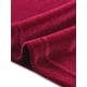 thumbnail image 5 of INSPIRAR CHIC Blusas de Terciopelo para Mujeres con Cuello en V y Manga 3/4, Tendencia Casual de Otoño Invierno, Blusa Suelta, Camiseta L Color Rojo Vino, 5 of 6