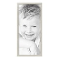 thumbnail image 2 of ArtToFrames 15" x 34" Slanted Lip White Picture Frame, 15x34 inch White Wood Poster Frame (WOM-4825),  Pack, 2 of 7