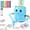 Blue, variant on Drawing Robot for Kids, Interactive Educational Drawing Robot Toy with 100 Word Cards & 12 Color Pens , Montessori Painting Learning Toys for Kids Ages 3–8, Birthday Gift(Blue)