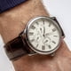 thumbnail image 5 of Correa de reloj de cuero de liberación rápida Uxcell de 17 mm, correa de reloj de cuero con patrón en relieve, reemplazo para hombres y mujeres, negra, 5 of 5