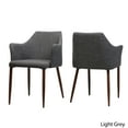 thumbnail image 2 of Noble House Bronson Indoor Mid Century Fabric Dining Chairs, Set of 2, Light Gray, 2 of 12