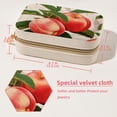 thumbnail image 5 of Peach Velvet Portable Decorative Box with Removable Compartment - Jewelry Stand, Necklace Organizer, and Gift, 5 of 7