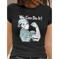 thumbnail image 3 of Tstars Womens Nurse Shirts Gift for Nurse Medical Tattoo Nurse Support Feminist We Can Do It Nursing MD Medical Women T Shirt, 3 of 5