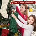 thumbnail image 5 of Vorkoi Christmas Stockings, 18 Inches Large Size Twist Knitted Stockings Gifts for Xmas Family Holiday Party Decorations, 5 of 7