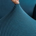 thumbnail image 6 of Stretch Sofa Cover for 1/2/3/4 Seater & L-Shape Couches - Solid Color Pet-Friendly Slipcover with Anti-Slip Elastic Bottom, Machine Washable Furniture Protector (Red, 1 Seater), 6 of 8