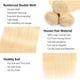 thumbnail image 3 of Hechas de cabello humano rubio AuoKmar 613, lacio, 45 cm, 2 unidades, 3 of 8