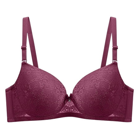 Amzcrzy Minimizer Bra for Women - Plus Size Bra with Underwire Woman s Full Coverage Lace Bra Unlined Non Padded Bra
