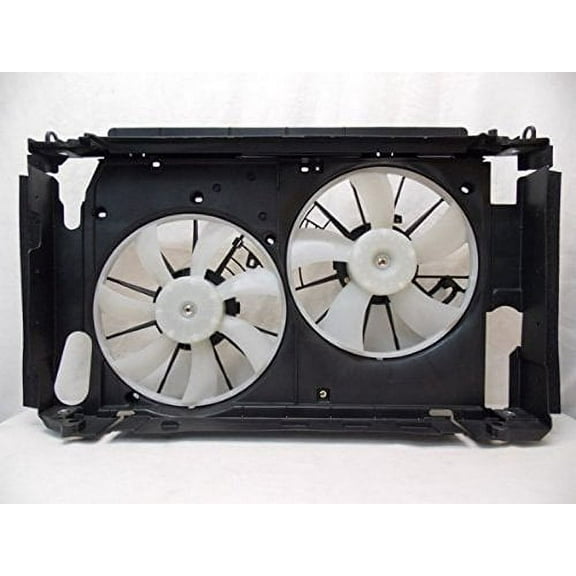 Dual Radiator and Condenser Fan Assembly - Pacific Best Inc. Fit/For TO3117102 06-12 Toyota RAV4 2.4/2.5L