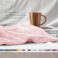 thumbnail image 5 of Exclusivo Mezcla Plush Fuzzy Large Fleece Throw Blanket (50" x 70", Light Pink)- Soft, Warm and Lightweight, 5 of 7