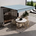 thumbnail image 6 of ALEKO Manual Retractable Patio 13 x 10 ft Awning Sky Blue Home Canopy, 6 of 8