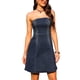 thumbnail image 2 of Vestido de tubo sin mangas para mujer INSPIRE CHIC, mini vestido S, azul vintage, 2 of 6