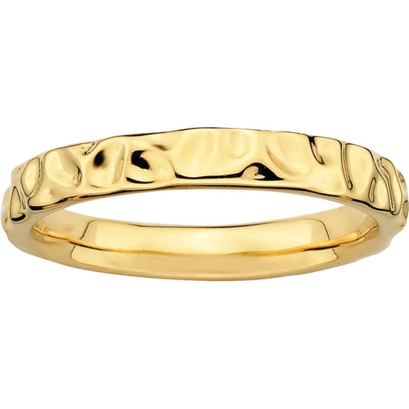 Sterling Silver Gold-Plated Ring