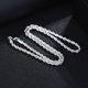 thumbnail image 4 of collar de cuerda torcida, collar de cadena de cuerda trenzada de 4 mm JM, 4 of 5