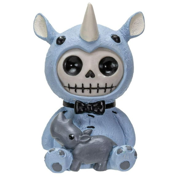 Furrybones Summit Collection Buster Figurine Decorative Signature in Rhinoceros Costume 3 Inch Tall Collectible Statue
