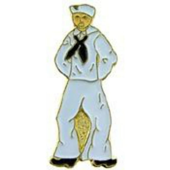 Eagle Emblems P15580 Pin - USN, Sailor Man - 1 in.