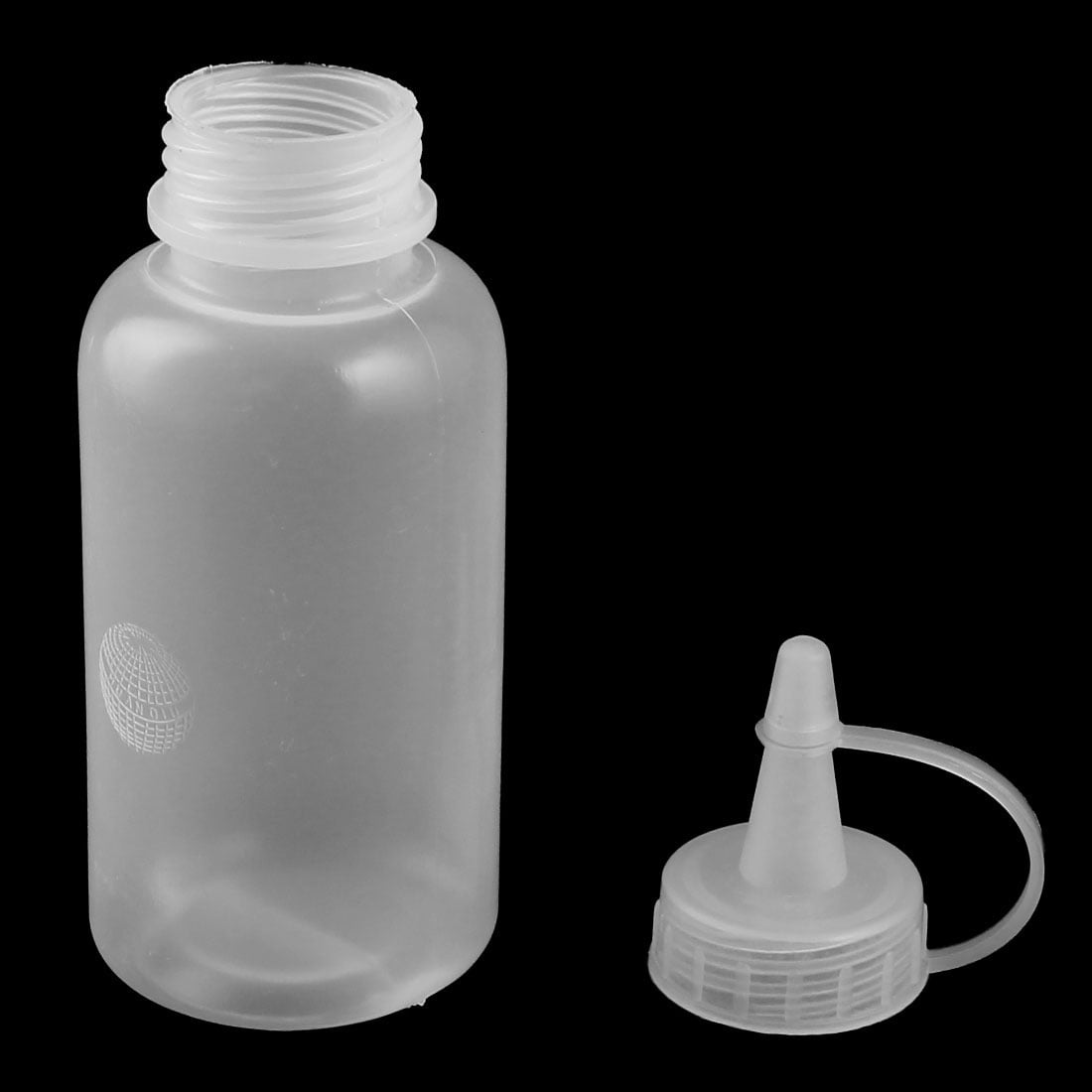 Unique Bargains Kitchen Plastic Vinegar Ketchup Squeeze Bottle Dispenser 100ml 5 Pcs