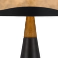 thumbnail image 3 of 30 Inch 3 Way Table Lamp, Beige Mica Shade, Rubberwood and Black Metal Body, 3 of 5
