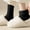 Black, variant on 5 Pairs Classic Crew Socks Thick Knit Thermal Warm Sock for Winter Fall,Solid, White
