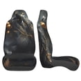 thumbnail image 3 of Zufioo Black And Gold White Horse Full Set Car Seat Covers with Soft Padding 2PCS Universal Auto Front Seats Protector Fits Cars, SUVs, Sedans, and Trucks, 3 of 7
