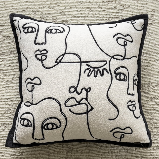 Funda de almohada de lujo ligera para sofá, modelo moderno y sencillo, decoración de habitación, cojín de respaldo para mesita de noche