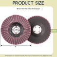 thumbnail image 4 of 6PCS 4 Inch 240 Grit Red Nylon Fiber Flap Discs with Sandpaper,perfect for Paint Remove & Stainless Banmo, 4 of 5