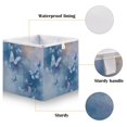 thumbnail image 3 of Foldable Fabric Storage Bin Home Cubes Clothing Organizer Bins Large Collapsible Box Basket for Home Organizer Blue Butterflies Flying, 3 of 7